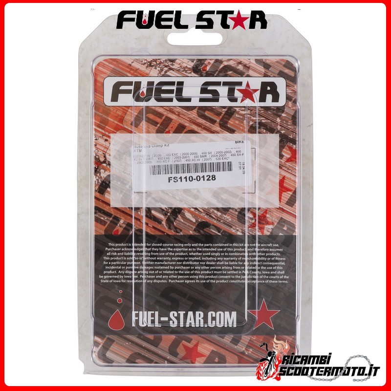 TUBERÍA DE COMBUSTIBLE Y MUELLES DE FIJACIÓN Fuel Star Ktm 250 XC-F / XCF-W / SixDays 2006