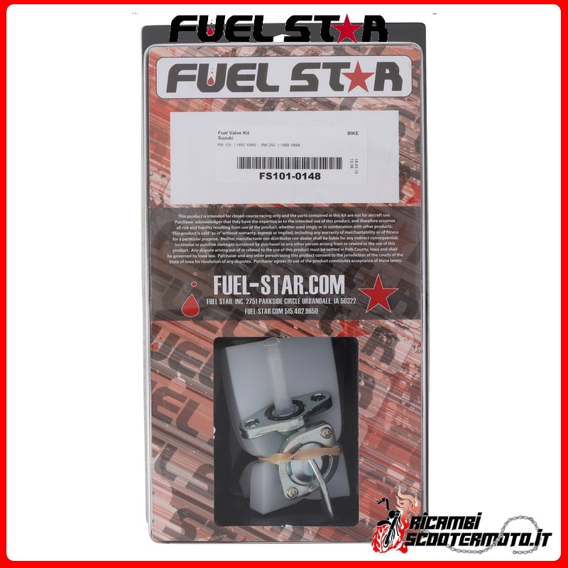 KIT RUBINETTO BENZINA FUEL STAR SUZUKI RM 125 1992-1995