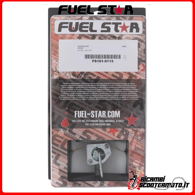 KIT ROBINET D'ESSENCE Fuel Star Honda CR 125 R 1981-1982