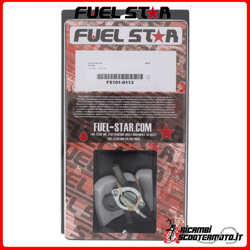 KIT RUBINETTO BENZINA FUEL STAR HONDA CRF 450 X 2005-2007