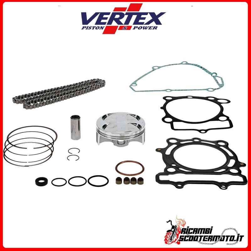 KOLBENSATZ + KÄFIG + DICHTUNGEN VERTEX 76,97 Kawasaki KX 250 F 2015-2016