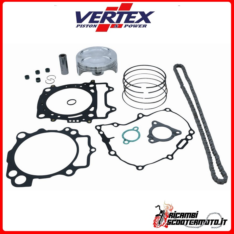 KIT PISTÓN + JAULA + JUNTAS VERTEX 96,95 Yamaha YZ 450 F 2010-2013