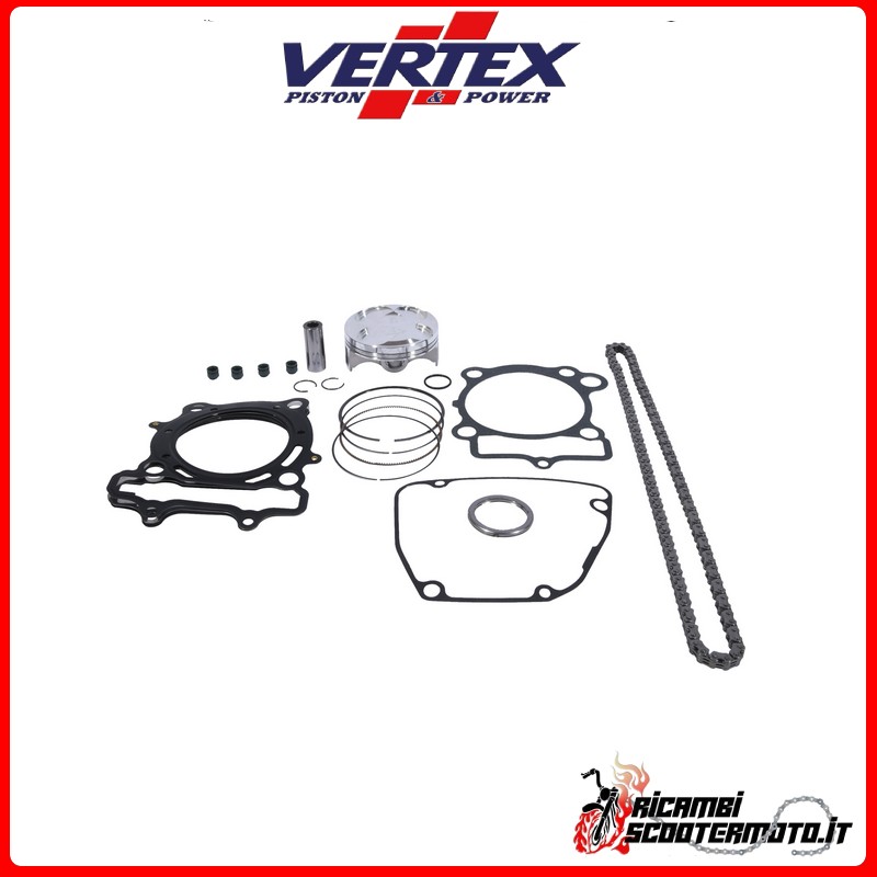 KIT PISTONE + GABBIA + GUARNIZIONI VERTEX 76,95 SUZUKI RM 250 Z 2007-2009