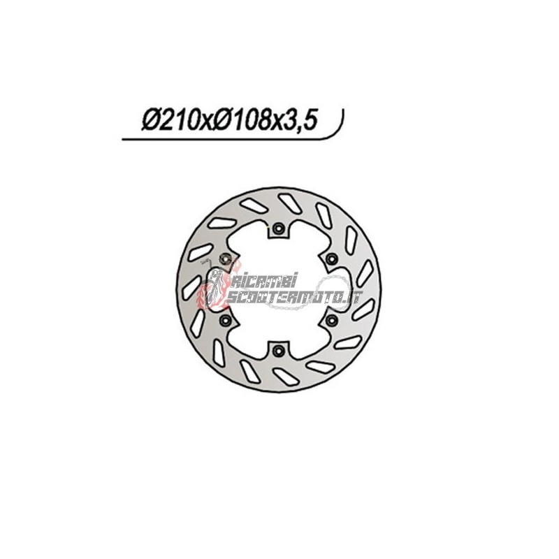 DISCO DE FRENO TRASERO AJP PR 4 ENDURO 125 2003-2009