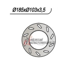 DISCO DE FRENO TRASERO AJP ENDURO R 50 1998-1999