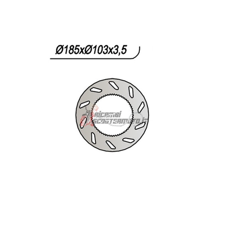 DISCO DE FRENO TRASERO AJP ENDURO R 50 1998-1999