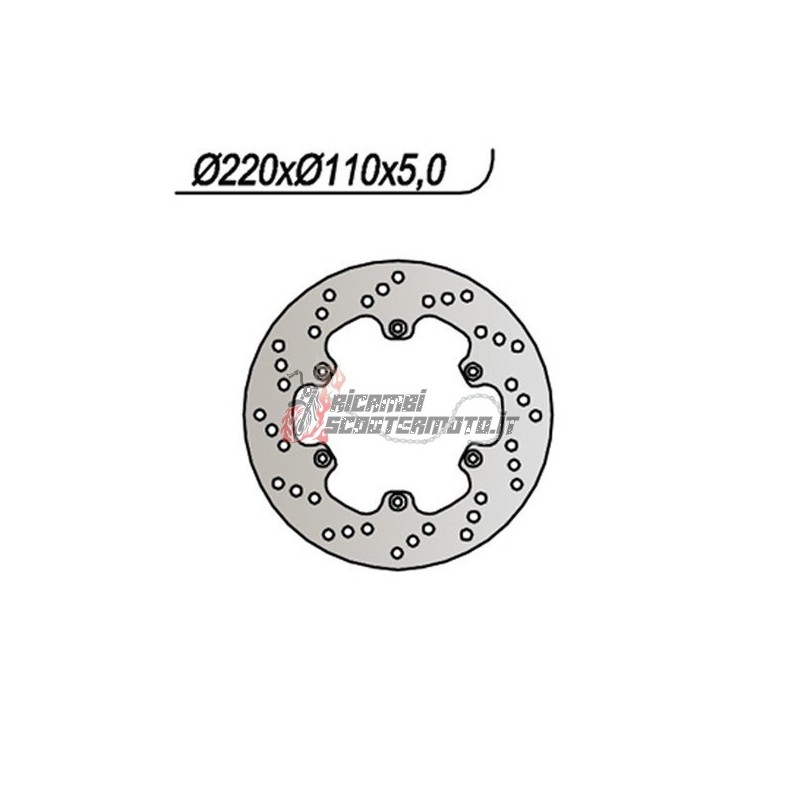 REAR BRAKE DISC APRILIA MX SM (11K) 125 2004-2006