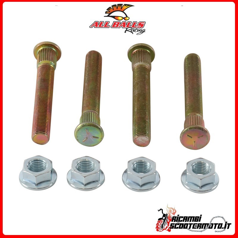 KIT DE PASADORES Y TUERCAS DELANTERAS All Balls Polaris RZR 570 EFI 2012-2013