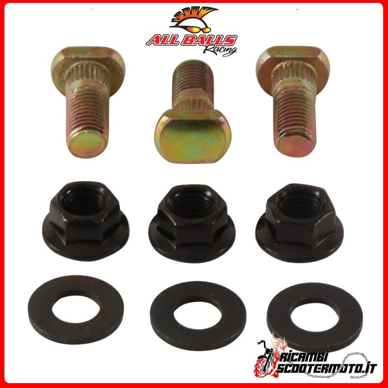 KIT D'ÉCROUS DE ROUE AVANT All Balls Suzuki LT 80 QuadSport 1987-2006