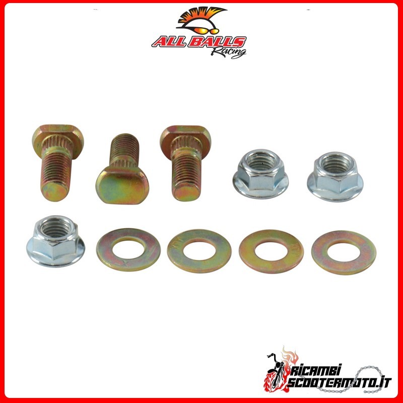 All Balls Vorderradmutternsatz Kawasaki KFX80 2003-2006