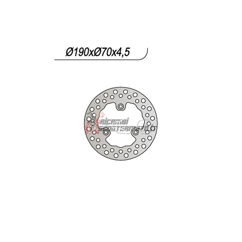 REAR BRAKE DISC APRILIA SR R FACTORY HIPER2 50 2005-2012