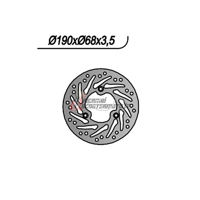 FRONT BRAKE DISC APRILIA AREA 51 50 1998-2000 FRONT BRAKE DISC APRILIA AREA 51 50 1998-2000