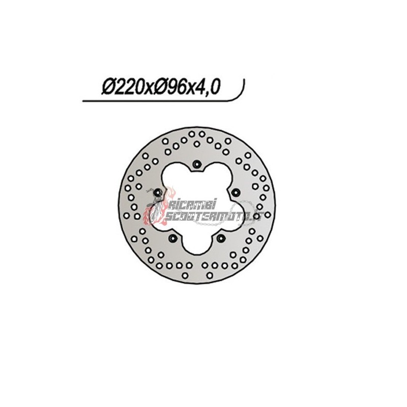 DISCO DE FRENO TRASERO APRILIA SCARABEO 2T DT 50 1993-1997