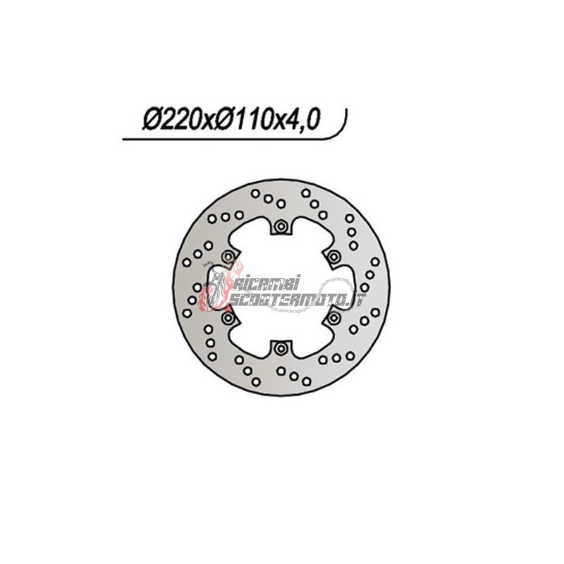 DISCO FRENO POSTERIORE BETA MOTOR ALP 4T 125 2008-2011