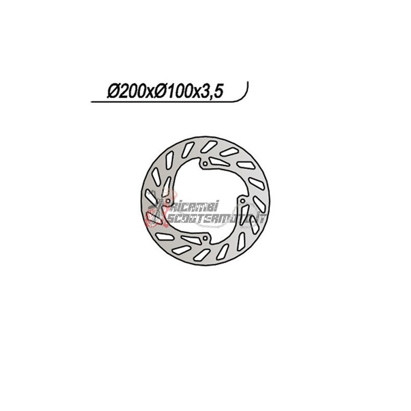 DISCO FRENO POSTERIORE BETA MOTOR RR ENDURO ALU 50 2003-2006