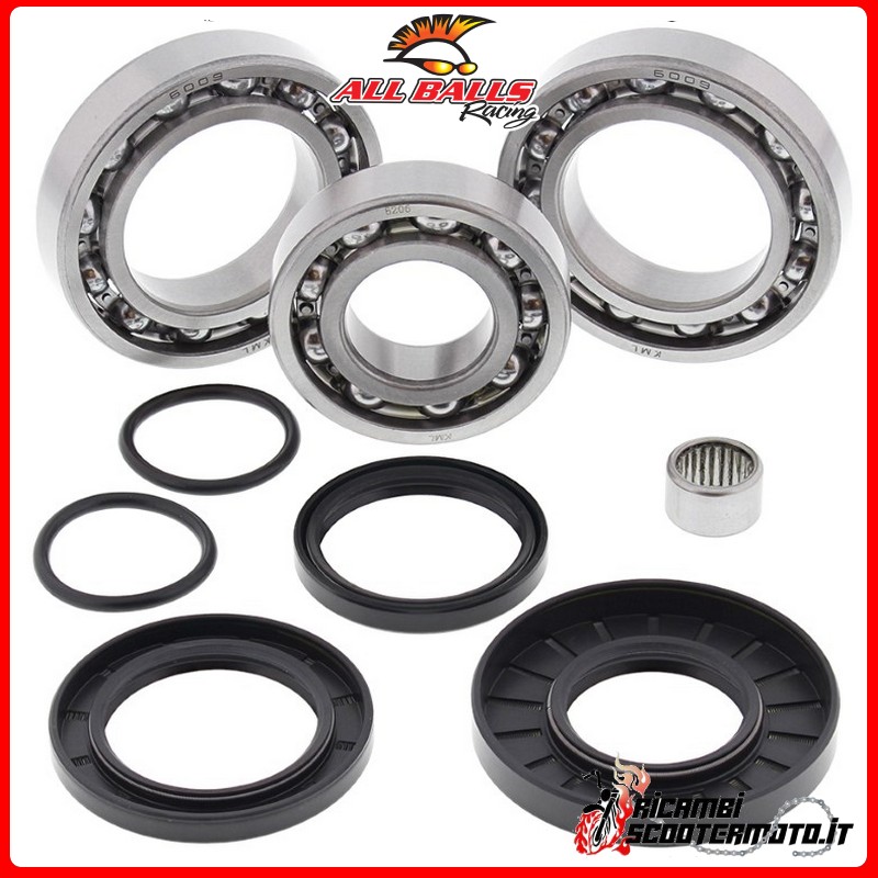 REAR DIFFERENTIAL BEARING AND OIL SEALS KIT All Balls Kawasaki KVF300 Brute Force 2012-2023