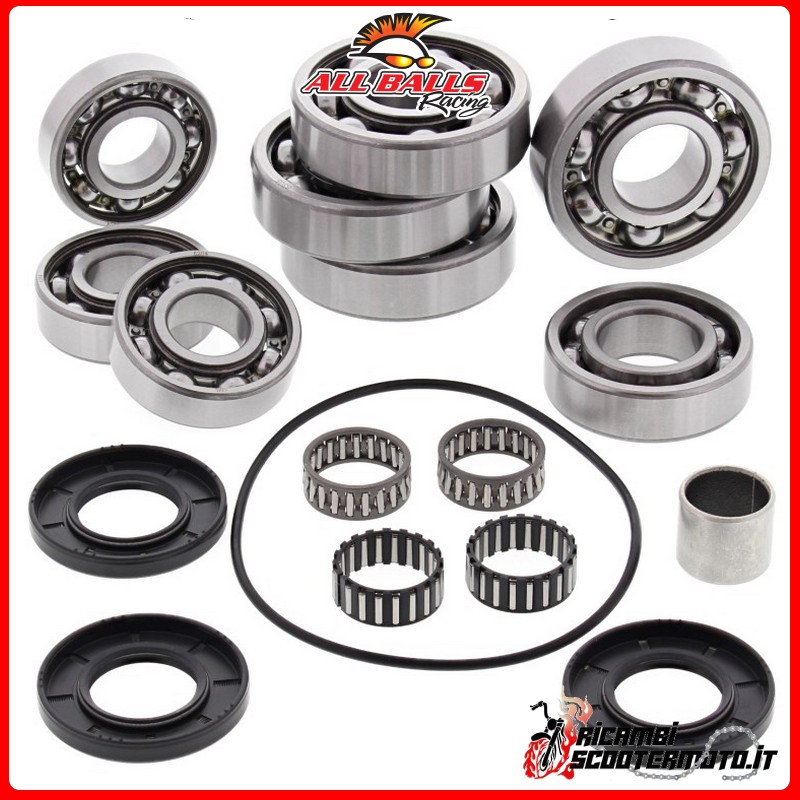 KIT DE COJINETES Y RETENES DE ACEITE DEL DIFERENCIAL TRASERO All Balls Polaris Scrambler 500 4x4 2001-2012