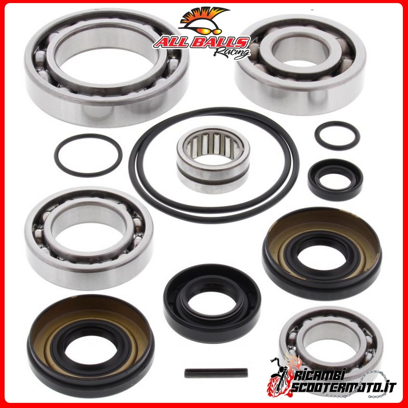 KIT CUSCINETTI E PARAOLI DIFFERENZIALE POSTERIORE ALL BALLS KAWASAKI KVF650 I BRUTE FORCE 2006-2013