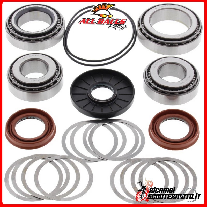 KIT DE COJINETES Y RETENES DE ACEITE DEL DIFERENCIAL TRASERO All Balls Polaris Ranger 2x4 500 2005-2006