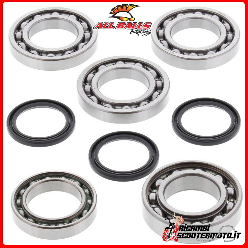 KIT CUSCINETTI E PARAOLI DIFFERENZIALE ANTERIORE ALL BALLS POLARIS RZR 4 800 2010