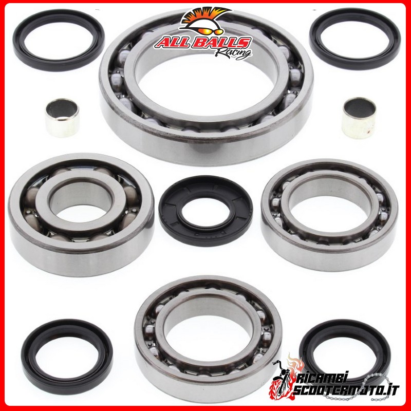 KIT DE COJINETES Y RETENES DE ACEITE DEL DIFERENCIAL DELANTERO All Balls Polaris LSV Electric 4x4 2011-2012