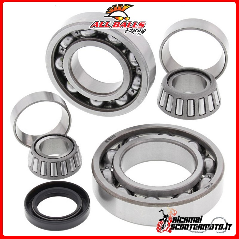 REAR DIFFERENTIAL BEARING AND OIL SEALS KIT All Balls Kawasaki KLF300B Bayou 1988-2005