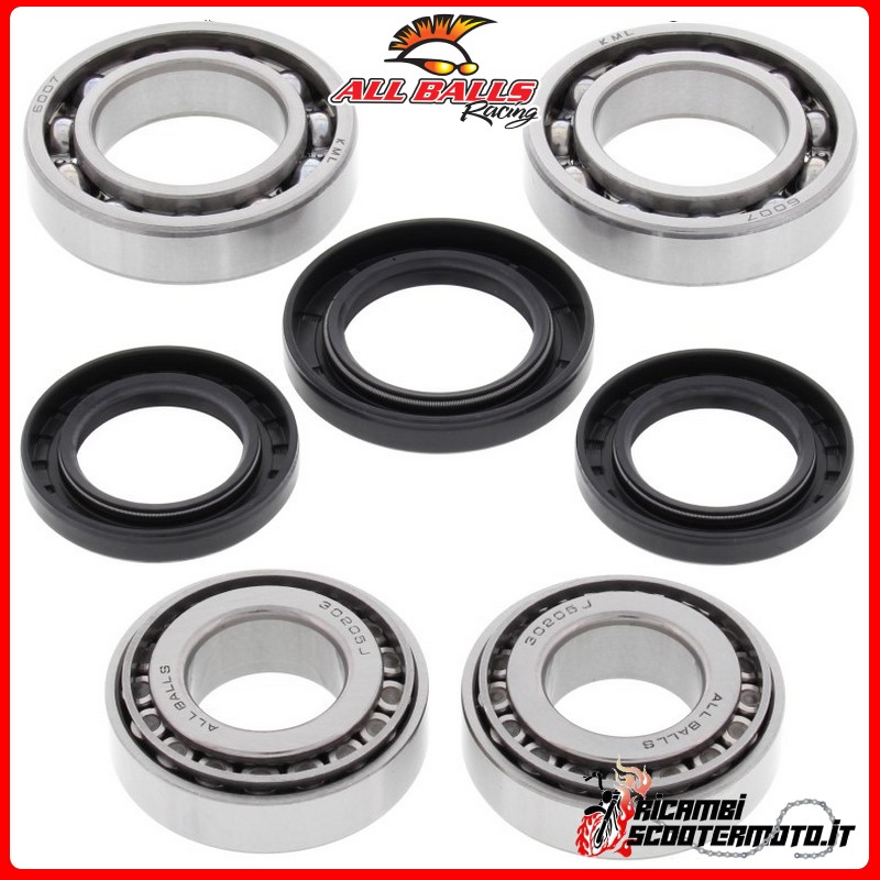 KIT DE ROULEMENT DE DIFFÉRENTIEL AVANT ET DE JOINTS D'HUILE All Balls Kawasaki KLF300C Bayou 4x4 1989-2005