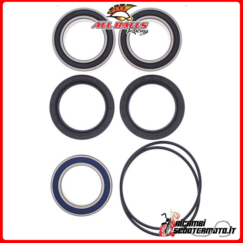 Übergroßes Lagerset für Hinterachse All Balls Kawasaki KFX450R 2008-2014