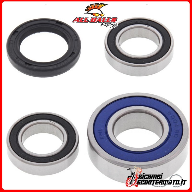 VORDERRADLAGERSATZ All Balls Kawasaki KDX 200 1983-1985