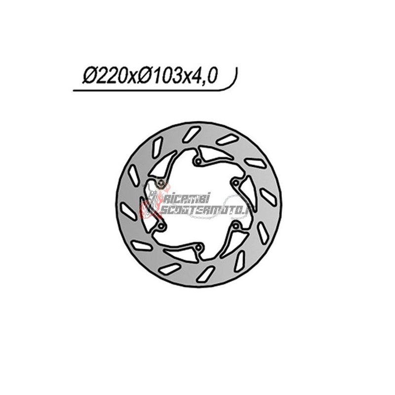 DISCO DE FRENO TRASERO BMW G SMR 450 2009-2010