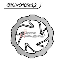 DISCO DE FRENO DELANTERO SINISTRO BMW G X 450 2008-2012