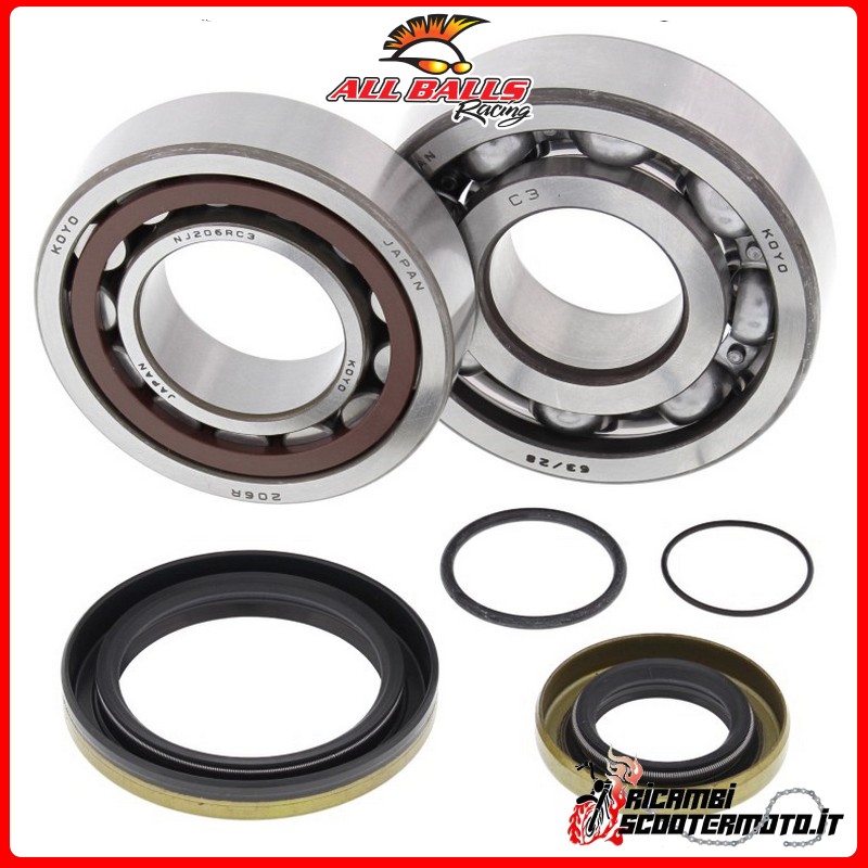 KIT CUSCINETTI ALBERO MOTORE ALL BALLS GAS GAS EC 200 2T 2005-2007