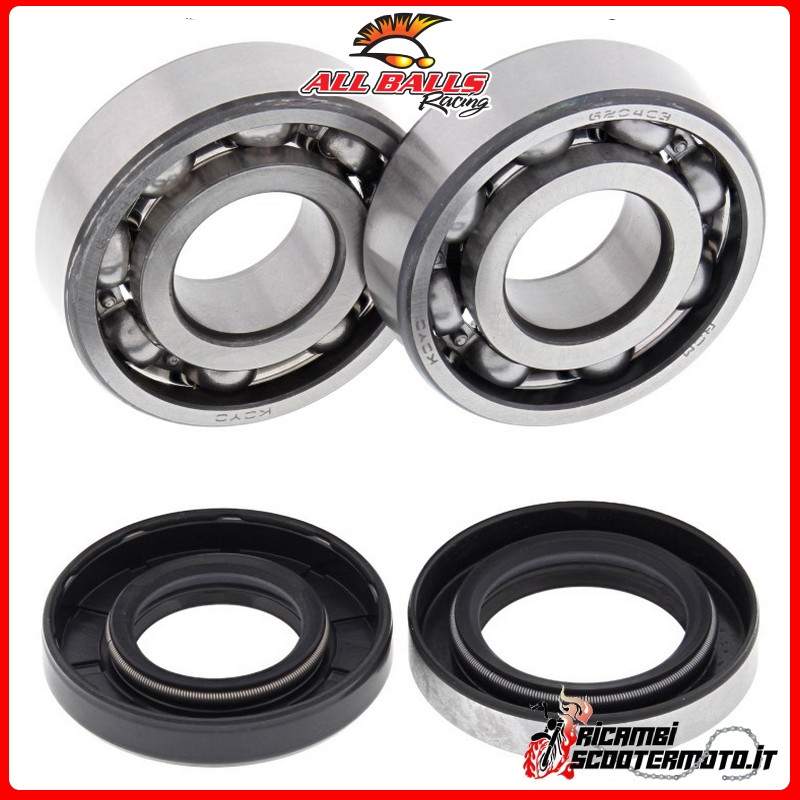 KIT CUSCINETTI ALBERO MOTORE ALL BALLS SUZUKI TS 100 1973-1977