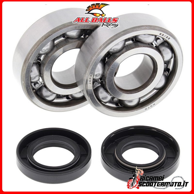 KIT DE ROULEMENT DE VILEBREQUIN All Balls Yamaha YZ 125 2005-2022