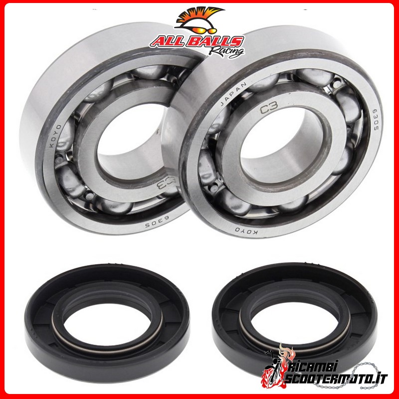 KIT DE ROULEMENT DE VILEBREQUIN All Balls Kawasaki KXF250 Tecate 1987-1988