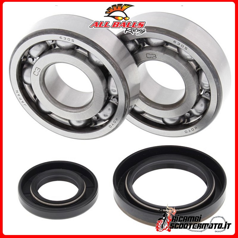 KIT CUSCINETTI ALBERO MOTORE ALL BALLS SUZUKI RM 250 1989-1993