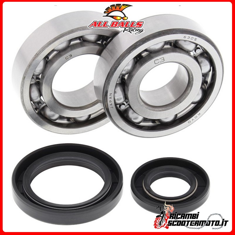 KIT CUSCINETTI ALBERO MOTORE ALL BALLS SUZUKI RM 250 1988