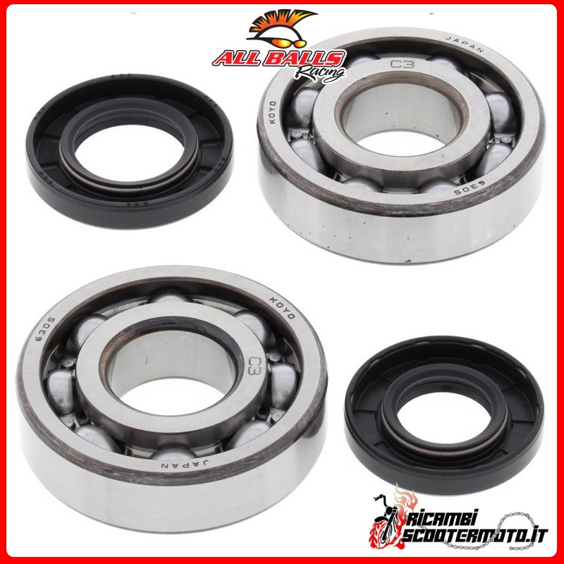 CRANKSHAFT BEARING KIT All Balls Kawasaki KXT250 Tecate 1984-1987