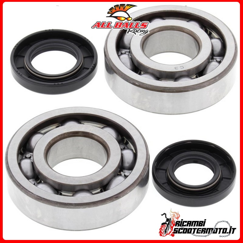 CRANKSHAFT BEARING KIT All Balls Kawasaki KDX 250 1991-1994