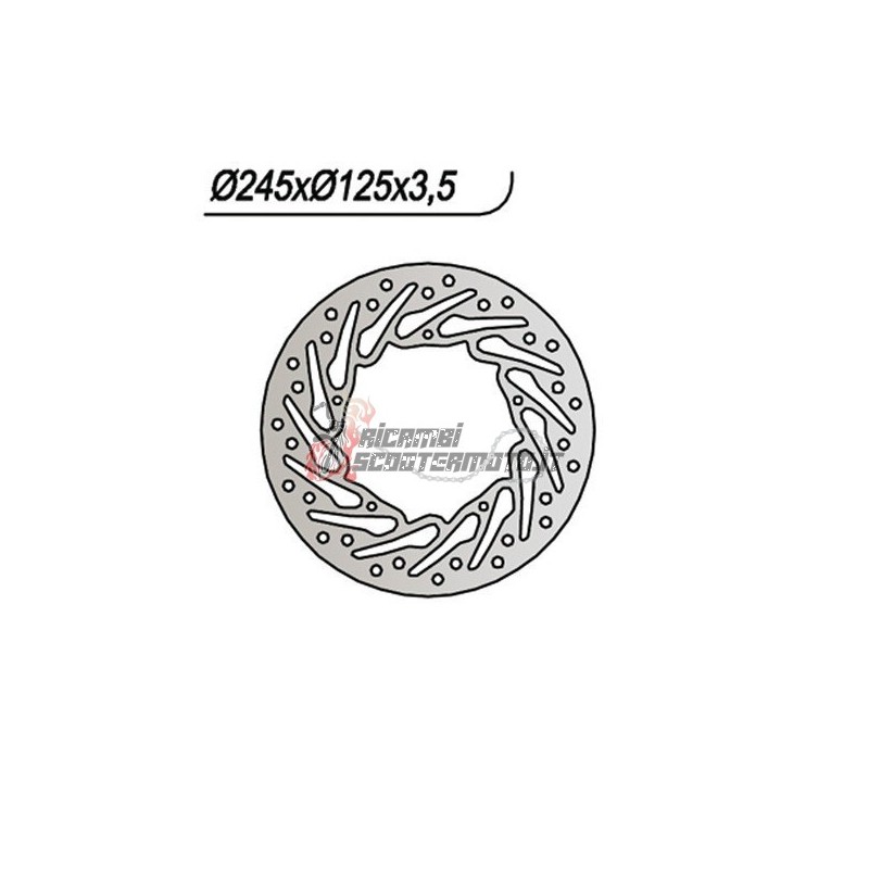 DISQUE DE FREIN AVANT DERBI GP1 E2 / LOW SEAT E3 125 2005-2006