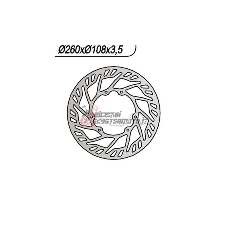 FRONT BRAKE DISC DERBI SENDA SR DRD DEVIL 50 2004-2004