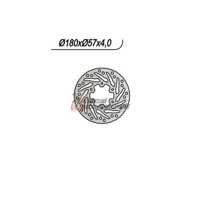 REAR BRAKE DISC DERBI GPR / GPR E2 50 2004-2008