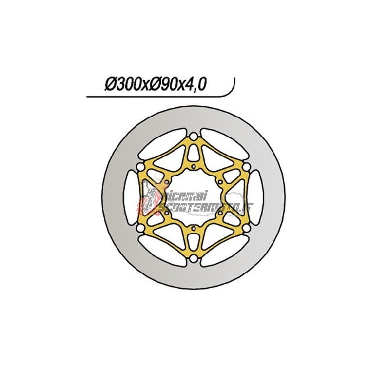 FRONT BRAKE DISC DERBI GPR / GPR E2 50 2004-2008