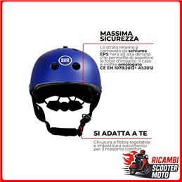 CASCO BICI - MONOPATTINI 837 BLU OPACO MISURA M
