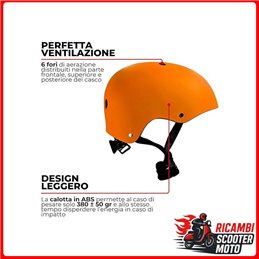 BIKE HELMET - SCOOTERS 837 MATTE ORANGE SIZE L