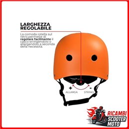 BIKE HELMET - SCOOTERS 837 MATTE ORANGE SIZE L