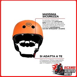 FAHRRAD- UND ROLLERHELM 837 ORANGE MATT GRÖSSE M