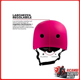 CASCO BICI - MONOPATTINI 837 ROSA OPACO MISURA M