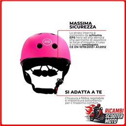 FAHRRAD- UND ROLLERHELM 837 MATT ROSA GRÖSSE L