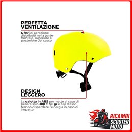 FAHRRAD- UND ROLLERHELM 837 MATT GELB GRÖSSE M